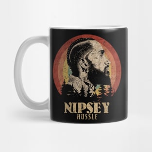 Retro Sunset Nipsey Hussle Mug